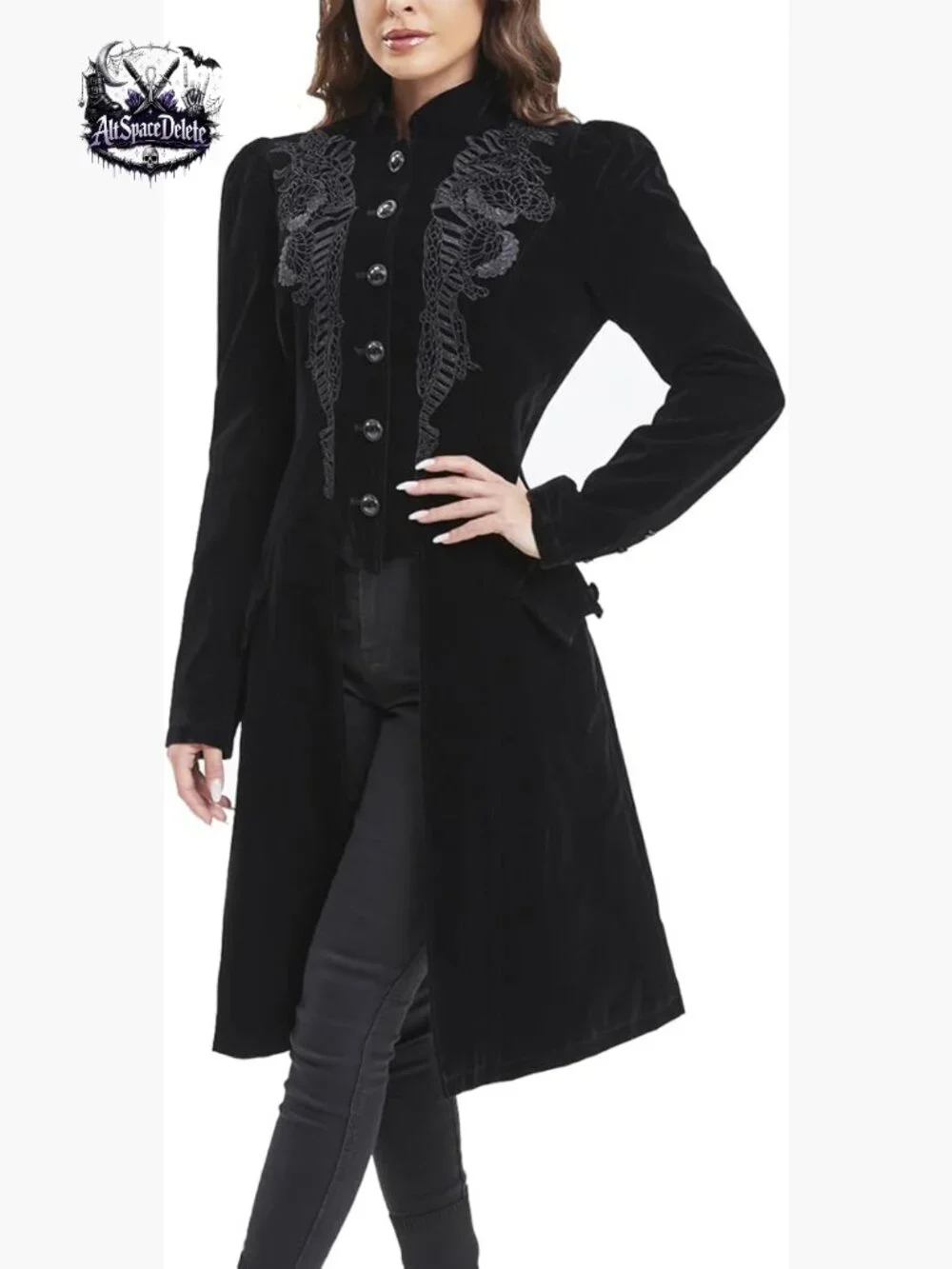 Victorian Steampunk Gothic Jacket Velvet Slim Fit XXL Renaissance Coat